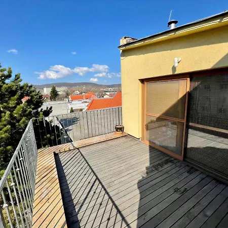 Daire Beautiful And Romantic Penthouse With Two Terraces Bratislava